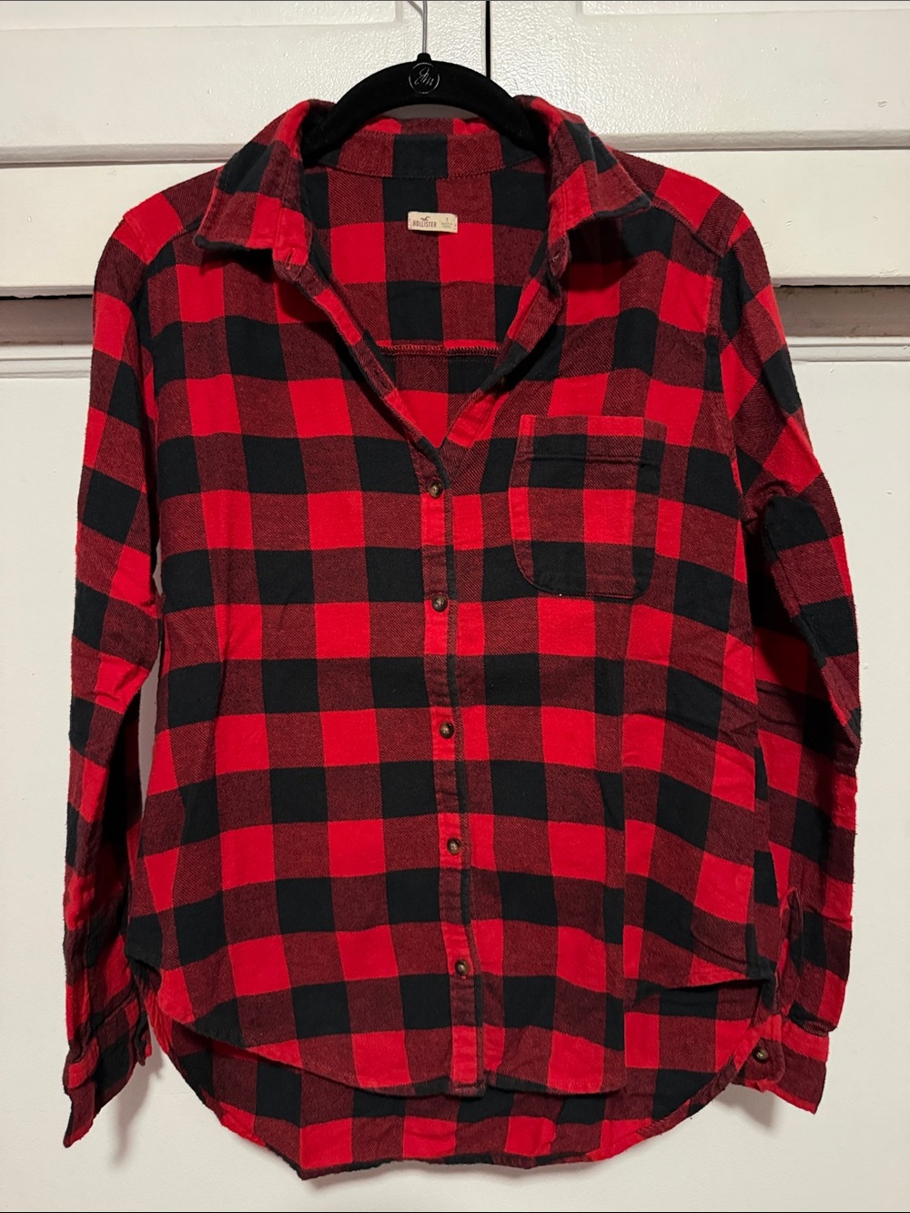 Hollister Red and Black flannel